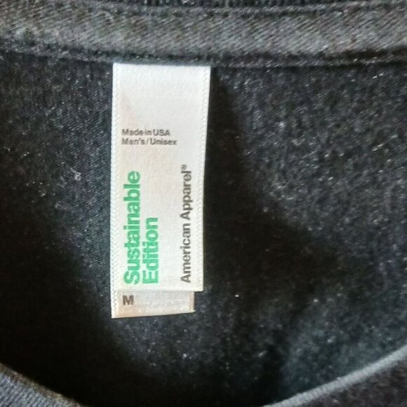 American Apparel   T-Shirt With Multicolor Polka Dot black Medium - Picture 5 of 8